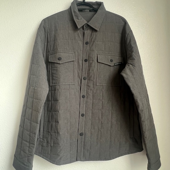 NWOT Men's LG VORTEX Quilted Jacket, Light Grey - Picture 2 of 14